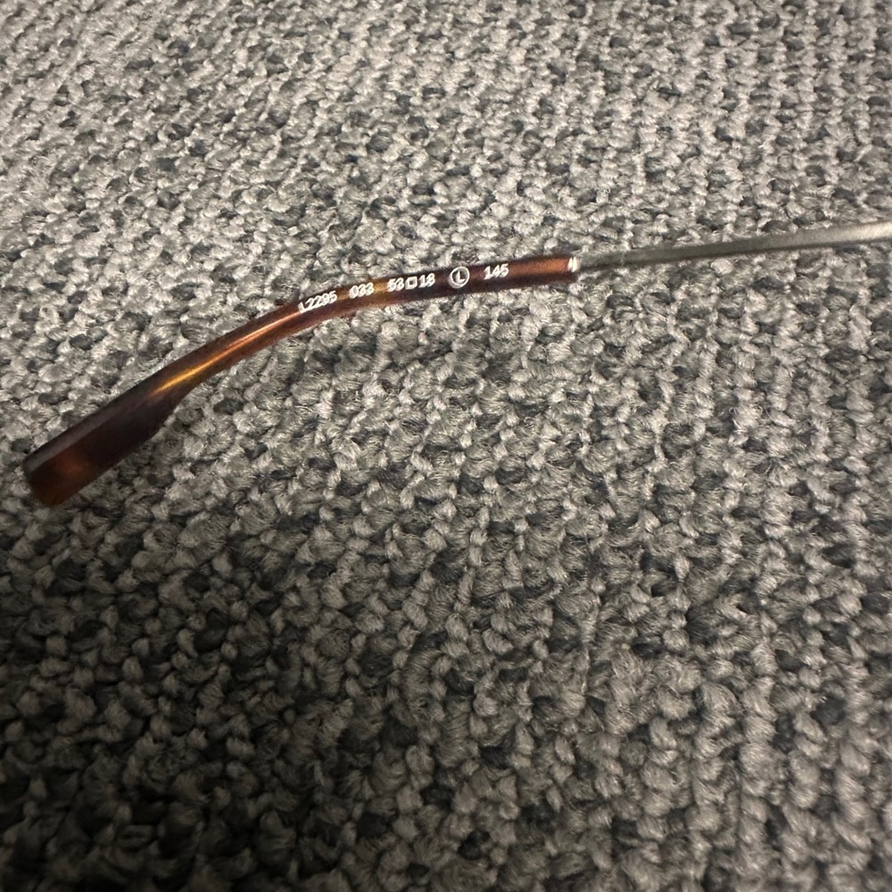 Lacoste L2295 033 Rectangular Eyeglasses Frames Ruthenium Tortoise 53-18-145 - Picture 5 of 8